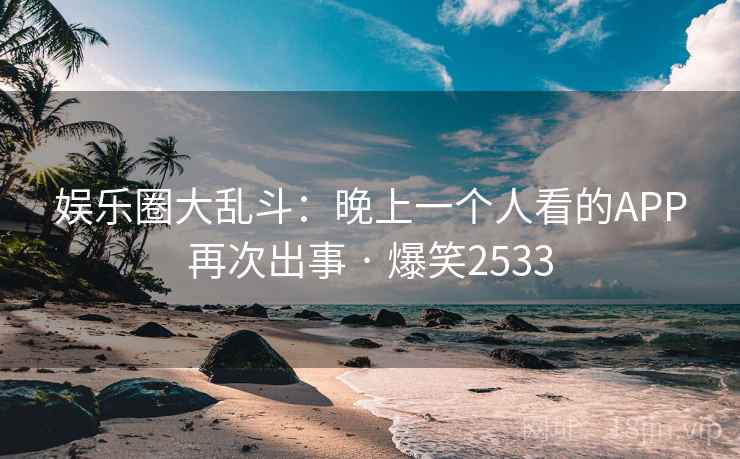 娱乐圈大乱斗：晚上一个人看的APP再次出事 · 爆笑2533